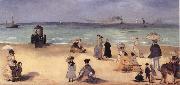 Edouard Manet On the Beach,Boulogne-sur-Mer oil painting on canvas